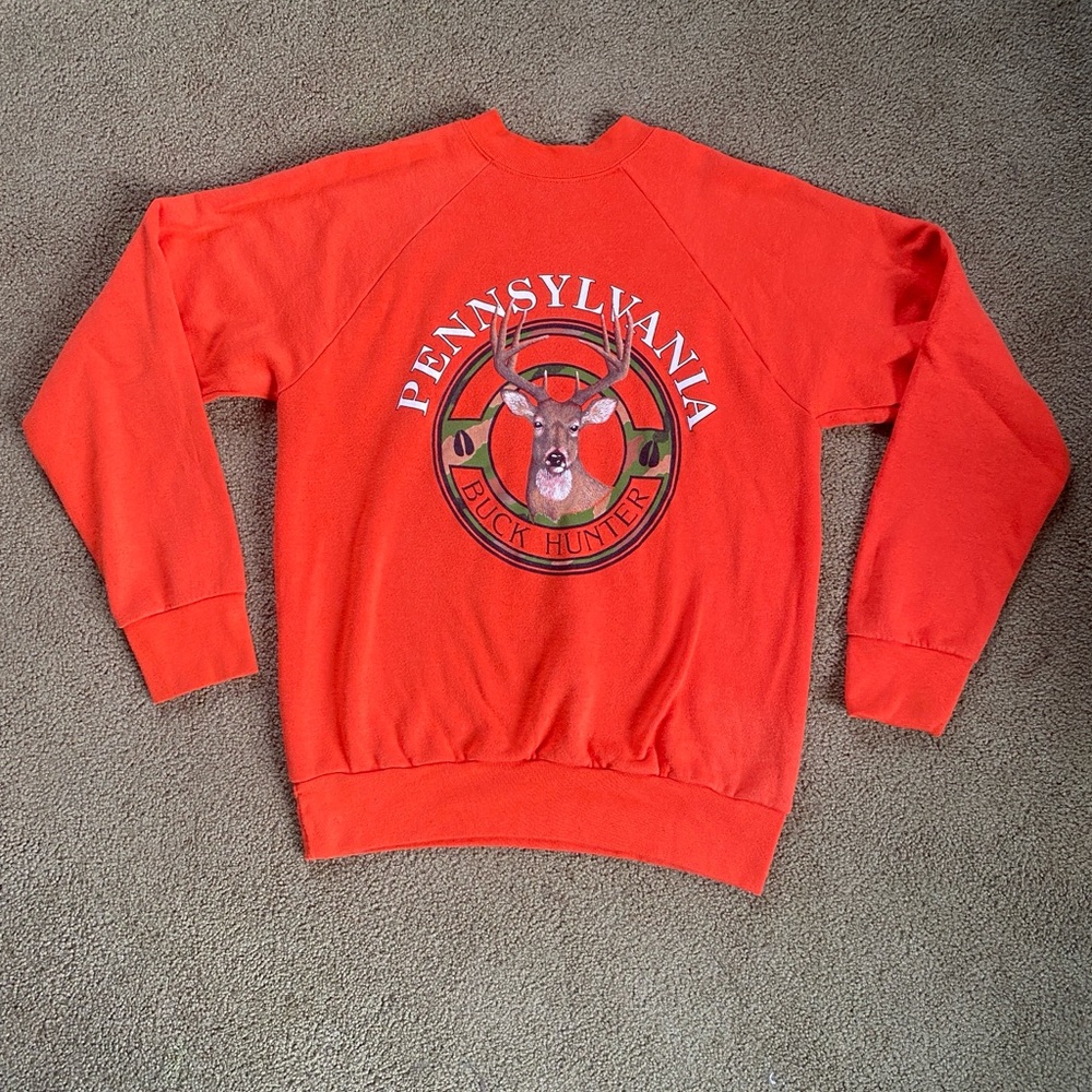 Pennsylvania Buck Hunter Graphic Crewneck Sweatshirt